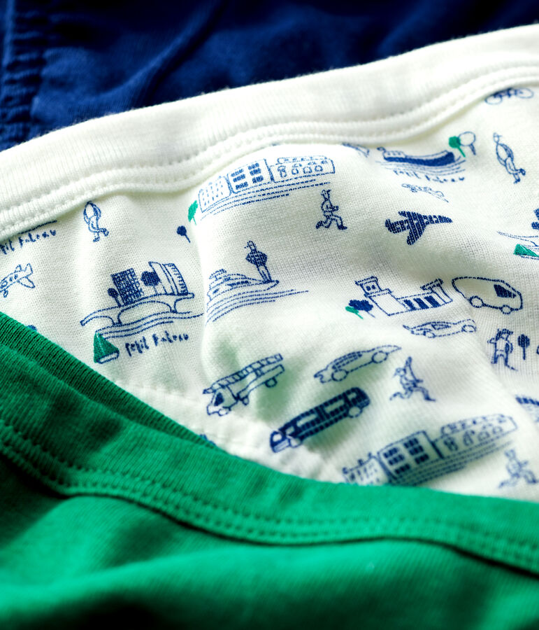 Boys' Transport Print Cotton Briefs - 3-Pack multicolor