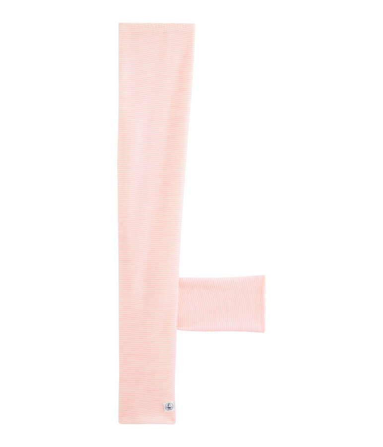 Children's Leggings in Wool and Cotton CHARME pink/MARSHMALLOW white