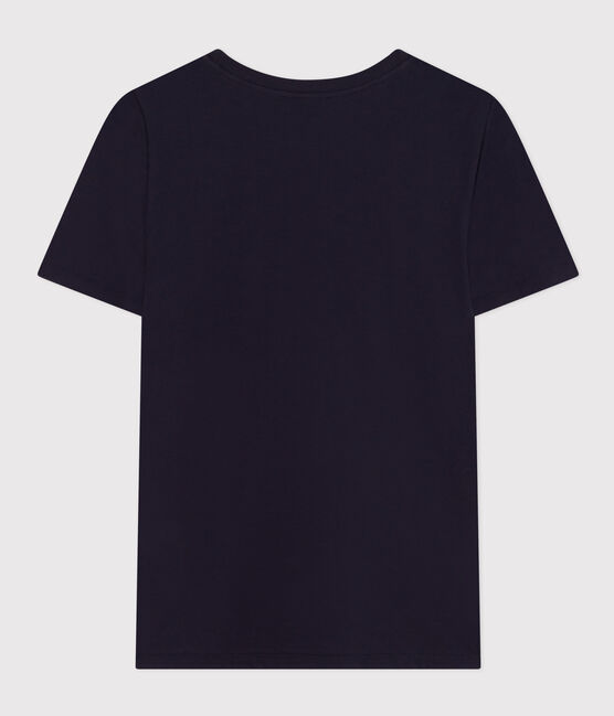 Women's The Straight Round-Neck Cotton T-Shirt SMOKING blue