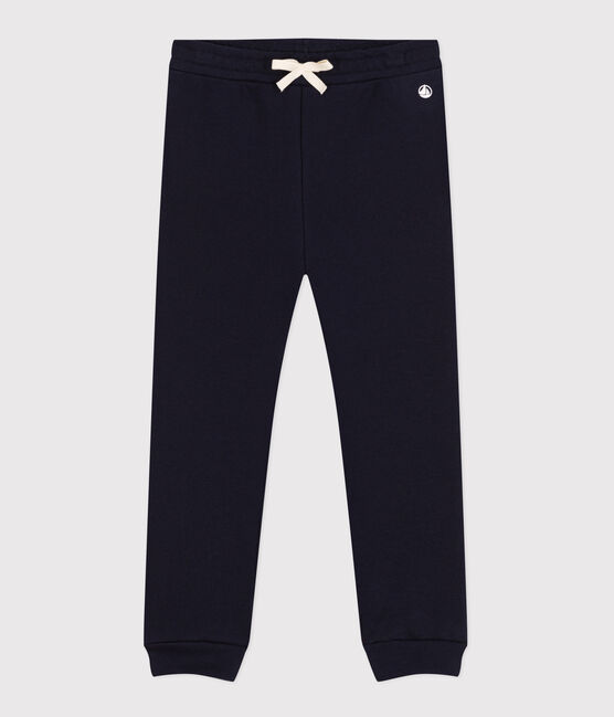 Girls' fleece jogging bottoms SMOKING blue