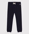 Girls' fleece jogging bottoms SMOKING blue