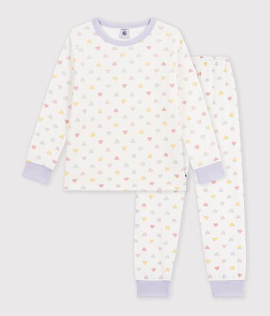 Children's velour pyjamas with hearts