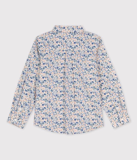 Boys' Poplin Shirt ECUME white/MULTICO white