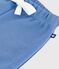 Babies' jogging bottoms in plain cotton blue