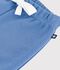 Babies' jogging bottoms in plain cotton blue