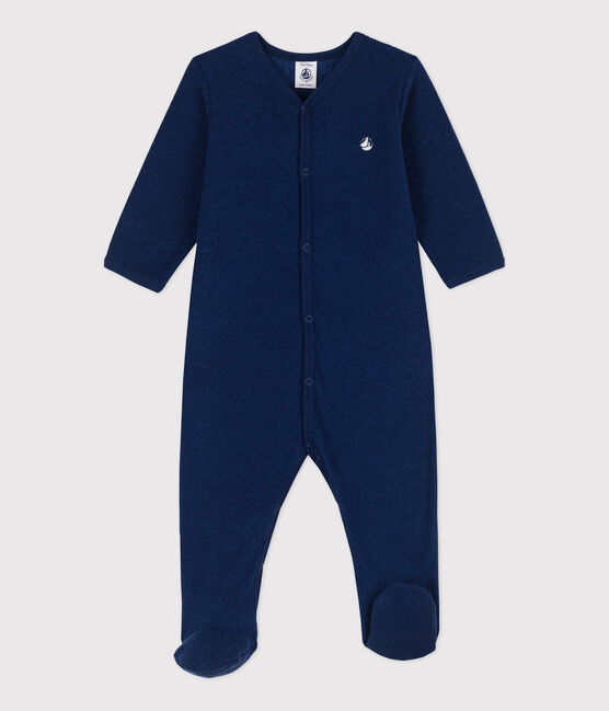 Babies' Terry Sleepsuit MEDIEVAL blue