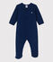 Babies' Terry Sleepsuit MEDIEVAL blue