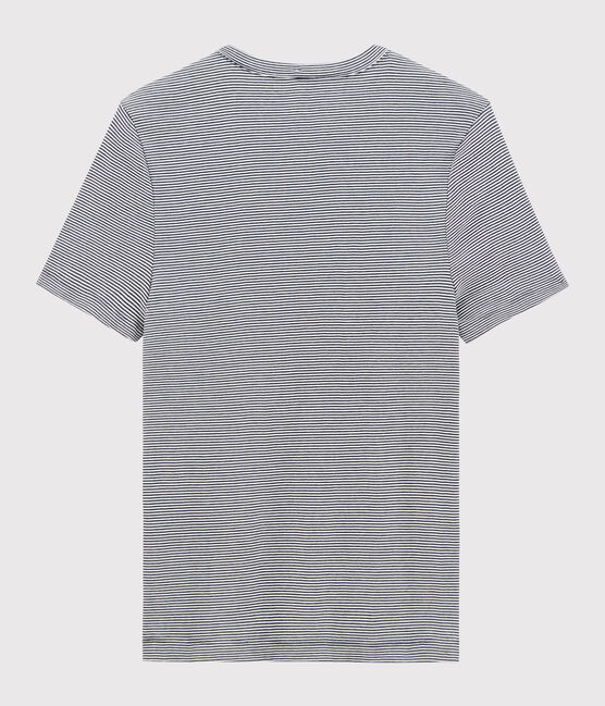 Men's short-sleeved T-shirt SMOKING blue/MARSHMALLOW white