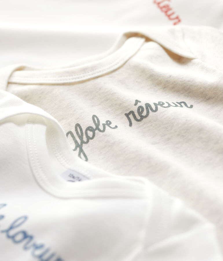 Babies' Organic Cotton Bodysuits - 3-Pack multicolor