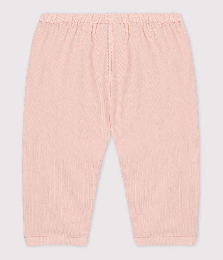 Babies' Fine Velour Trousers pink