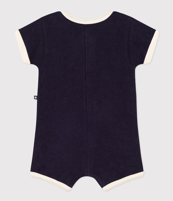 Babies' Terry Short Playsuit SMOKING blue