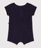 Babies' Terry Short Playsuit SMOKING blue