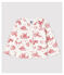 Baby Girls' Print Fleece Cardigan MARSHMALLOW white/TERKUIT red