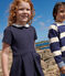 Children's short-sleeved plain cotton dress SMOKING blue