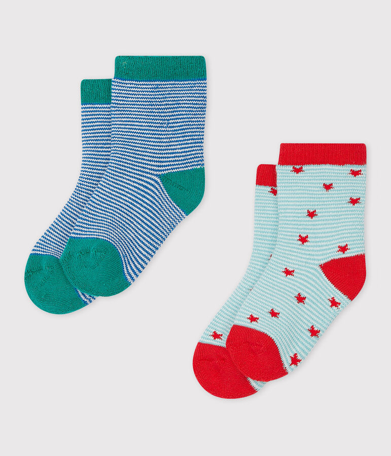 Set of 2 pairs of socks multicolor