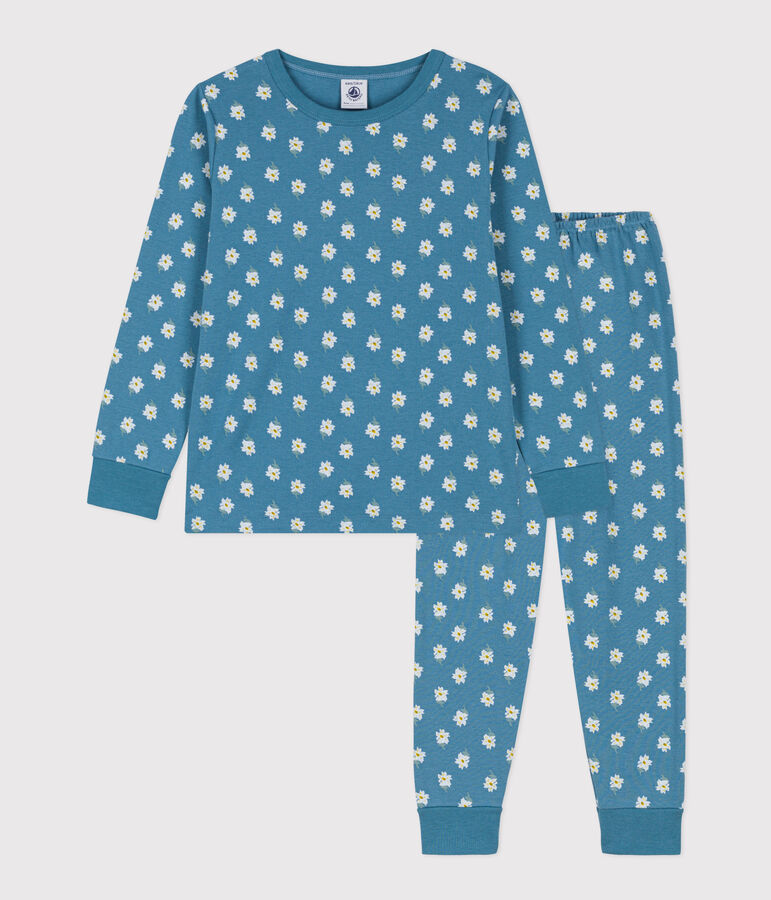 Girls' Floral Cotton Pyjamas POLOCHON /MULTICO