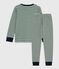 Babies' stripy tube knit pyjamas WILLOW /MONTELIMAR