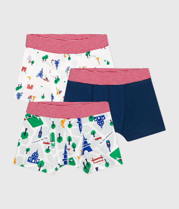Children's Cotton Paris Boxers - 3-Pack multicolor