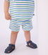 Babies stripy cotton shorts in two colours