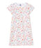 Girls' print nightdress ECUME white/CUPCAKE pink/MULTICO