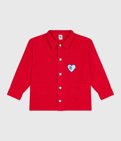 Children's jacket in plain cotton