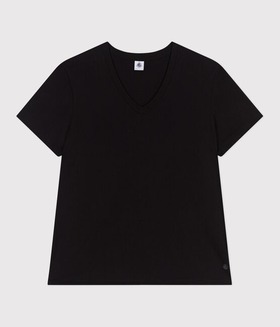 Women's The Straight cotton T-Shirt BLACK black