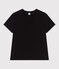 Women's The Straight cotton T-Shirt BLACK black