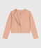 Women's Thick Cotton Poppered Cardigan VINTAGE beige