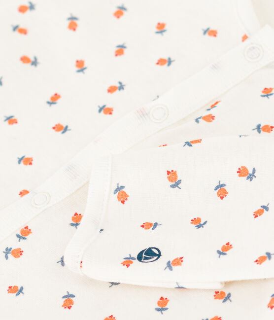 Cotton Jumpsuit/Sleeping Bag MARSHMALLOW white/MULTICO white