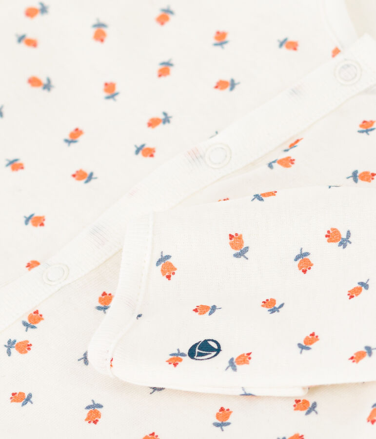 Cotton Jumpsuit/Sleeping Bag MARSHMALLOW white/MULTICO white