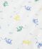 Babies' sleeveless reversible dragon-print cotton cardigan white/multicolor