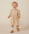 Babies' long-sleeved quilted tube knit dress AVALANCHE white/MULTICO