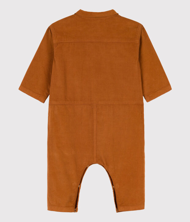 Long Fine Velour Jumpsuit brown