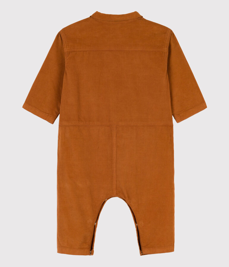 Long Fine Velour Jumpsuit brown