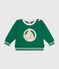 Babies' fleece sweatshirt JARDIN green