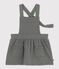 Babies' Sleeveless Quilted Tube Knit Dress THUYA green
