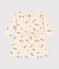 Babies' Long-Sleeved Jersey Dress AVALANCHE white/MULTICO