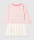 Girls' Long-Sleeved Cotton/Tulle Dress