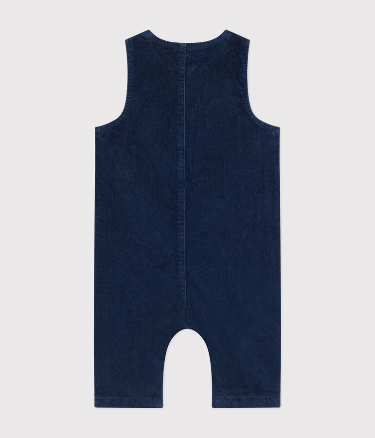 Babies' velour jumpsuit blue
