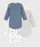 Pack of babies' long-sleeved star-print cotton bodies variante 1