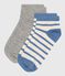2 pairs of cotton socks for girls with logo variante 1