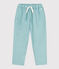 Boys' Wide-Leg Cotton Serge Trousers BOB green