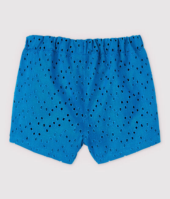 Baby Girls' Shorts with Eyelet Embroidery MYKONOS blue