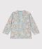 Babies' flower print UV protection T-shirt blue/multicolor
