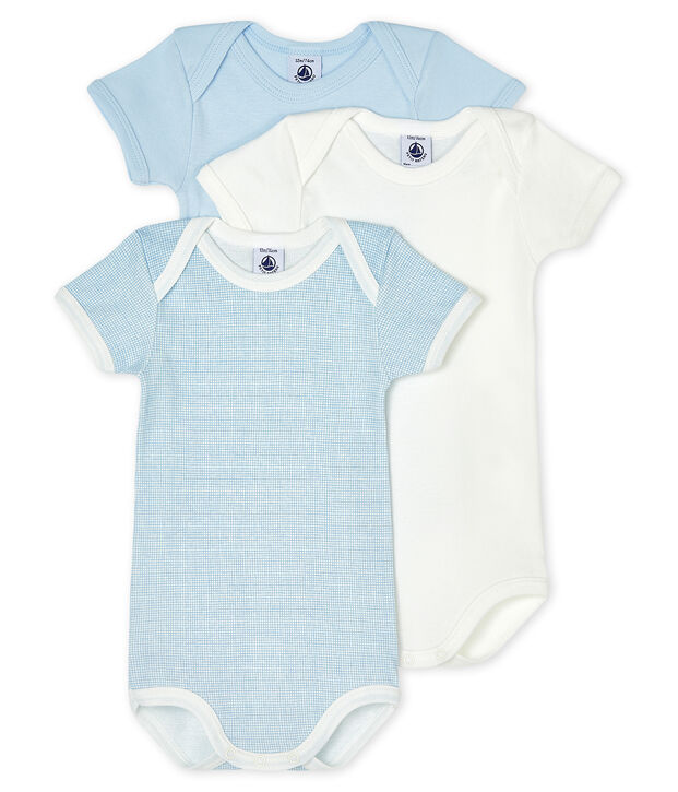 Unisex Baby's Short-Sleeved Bodysuit - 3-Piece Set multicolor