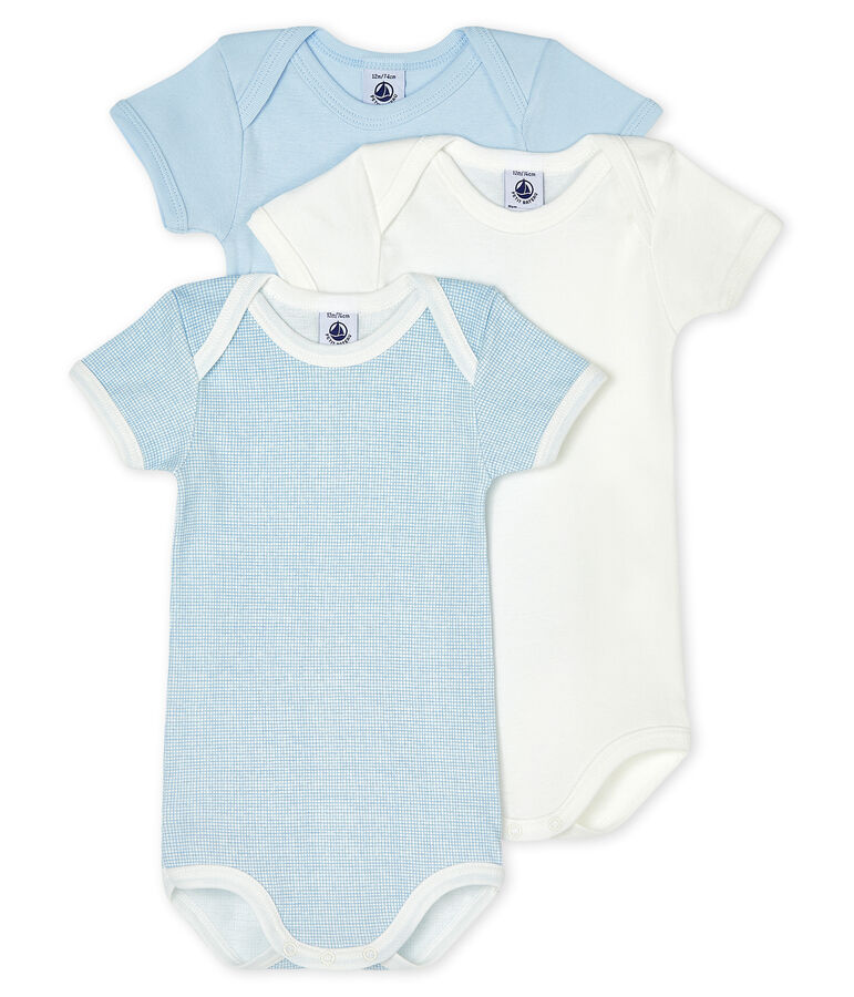Unisex Baby's Short-Sleeved Bodysuit - 3-Piece Set multicolor
