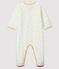 Babies' Confetti Print Velour Sleepsuit MARSHMALLOW white/MULTICO white