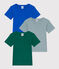 3-pack of boys' short-sleeved cotton T-shirts variante 1