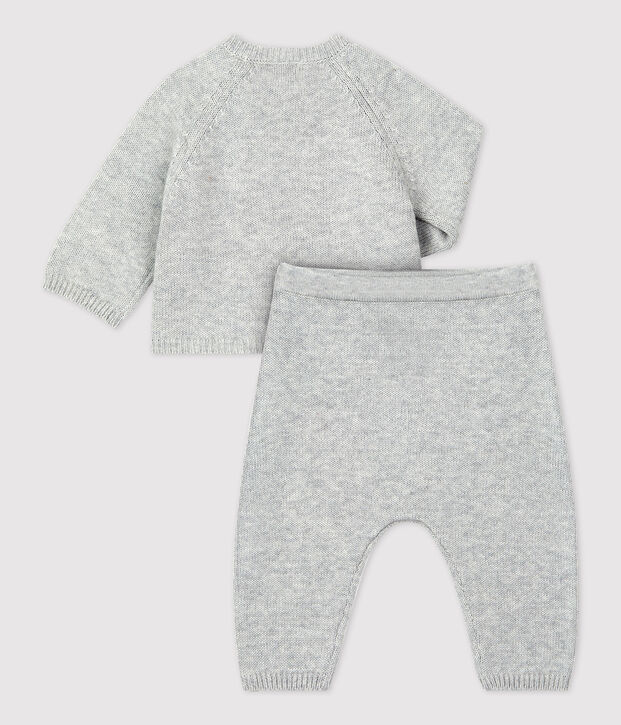 Babies' Organic Knitted Jacquard Clothing - 2-Piece Set BELUGA CHINE