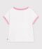 Children's short-sleeved plain T-shirt white